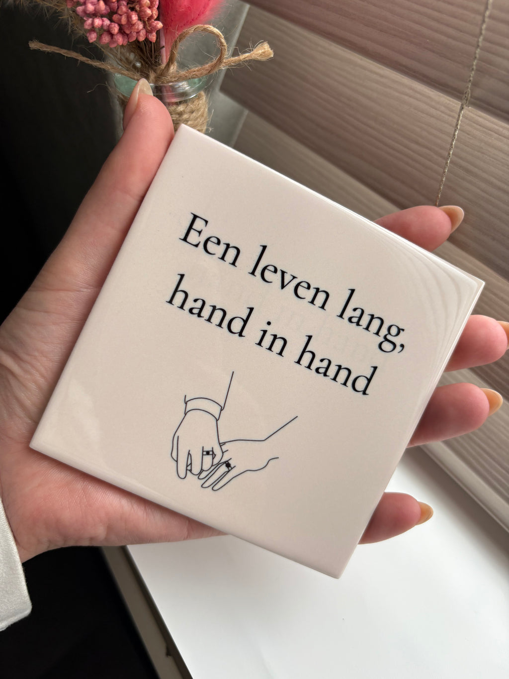Tegeltje een leven lang hand in hand