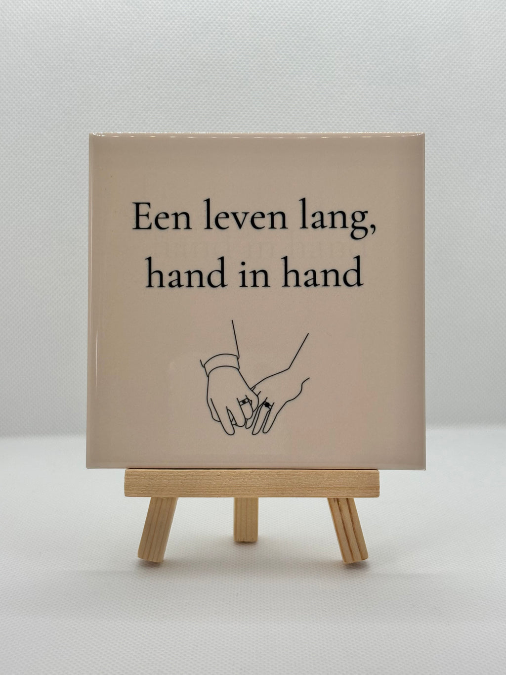 Tegeltje een leven lang hand in hand