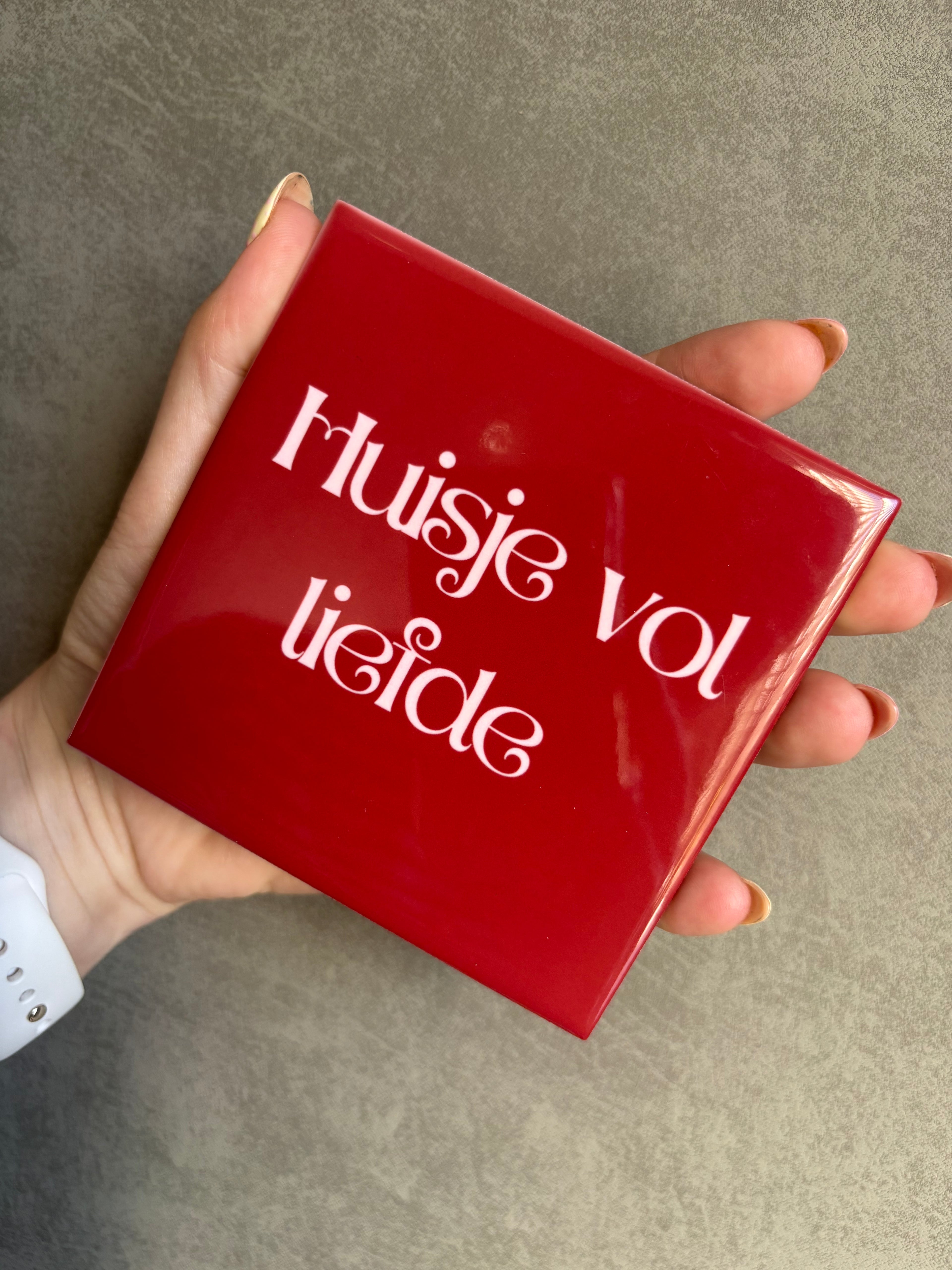 Tegeltje huisje vol liefde