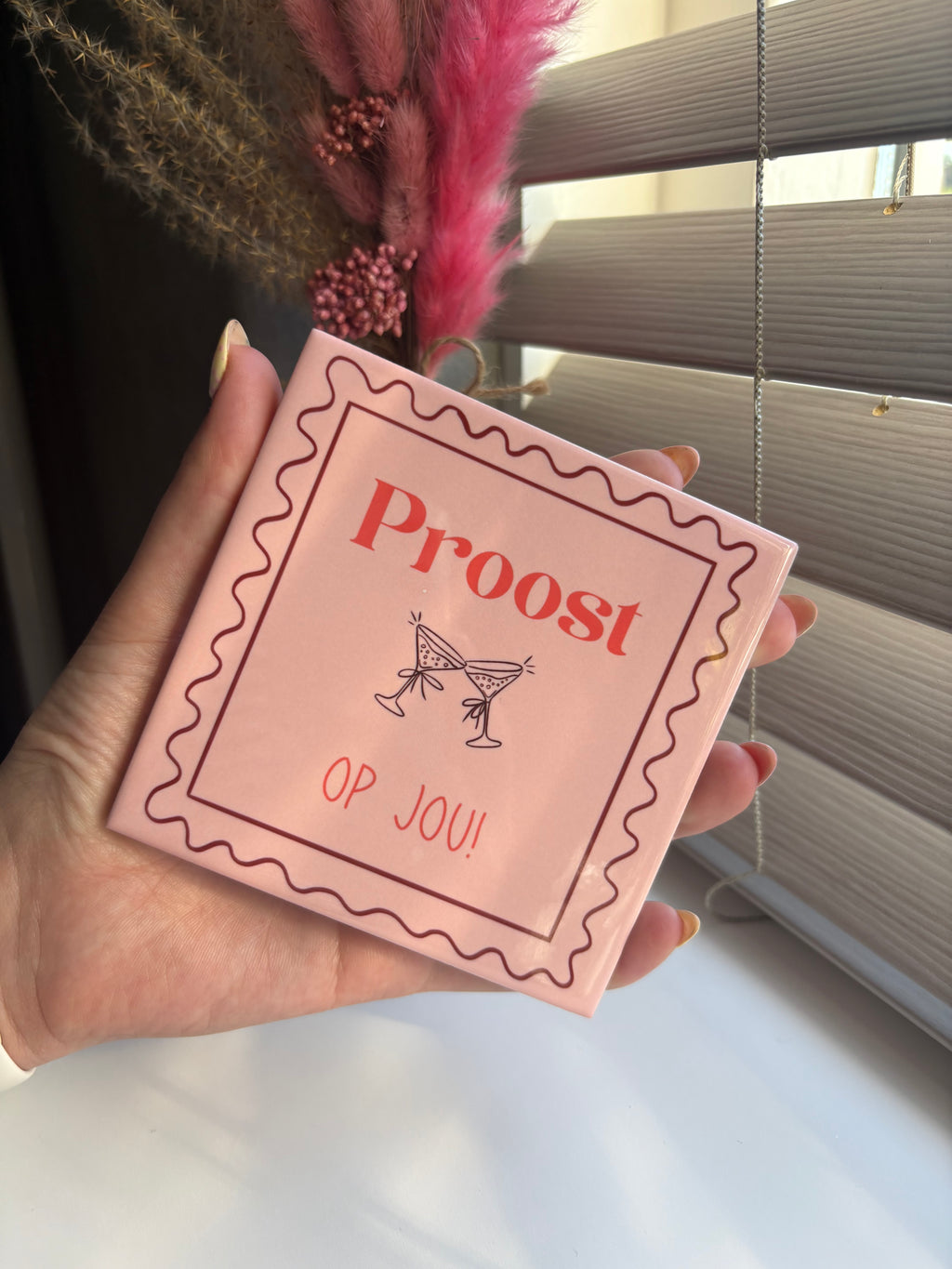 Tegeltje proost op jou