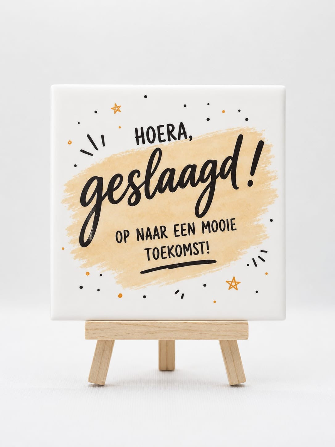 Tegeltje geslaagd op naar een mooie toekomst