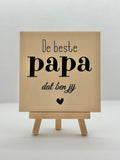 Tegeltje papa de beste dat ben jij