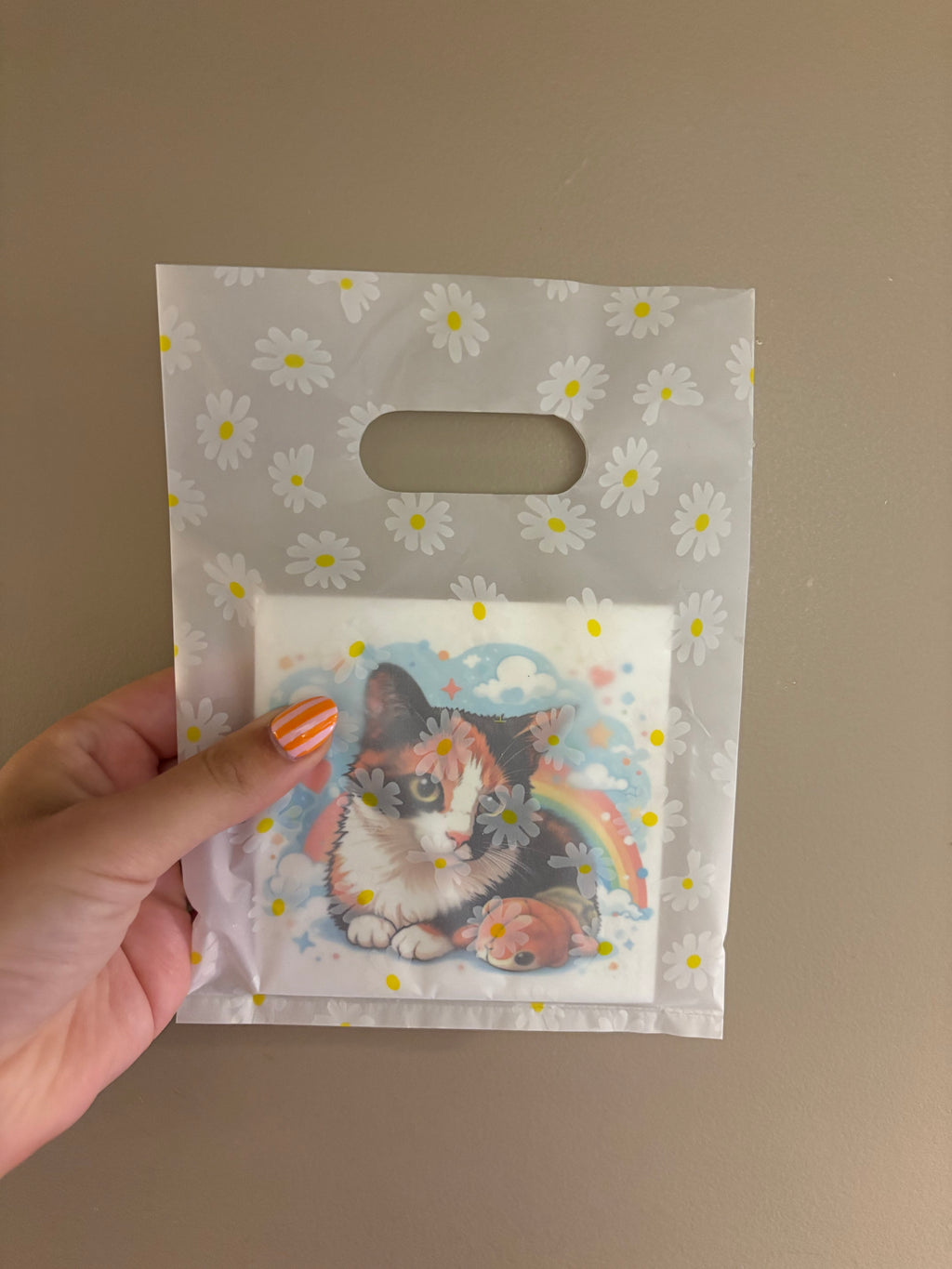 Cadeau verpakking bloemetjes