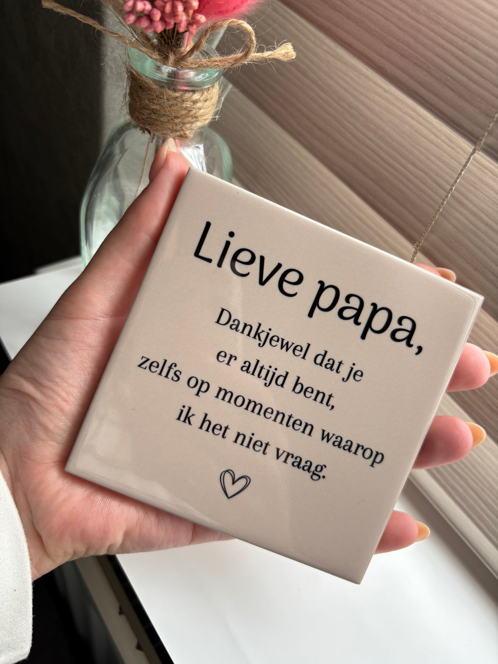 Tegeltje lieve papa dankjewel