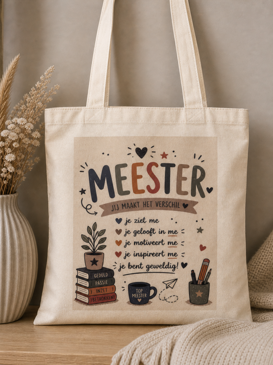 Canvas tasje meester