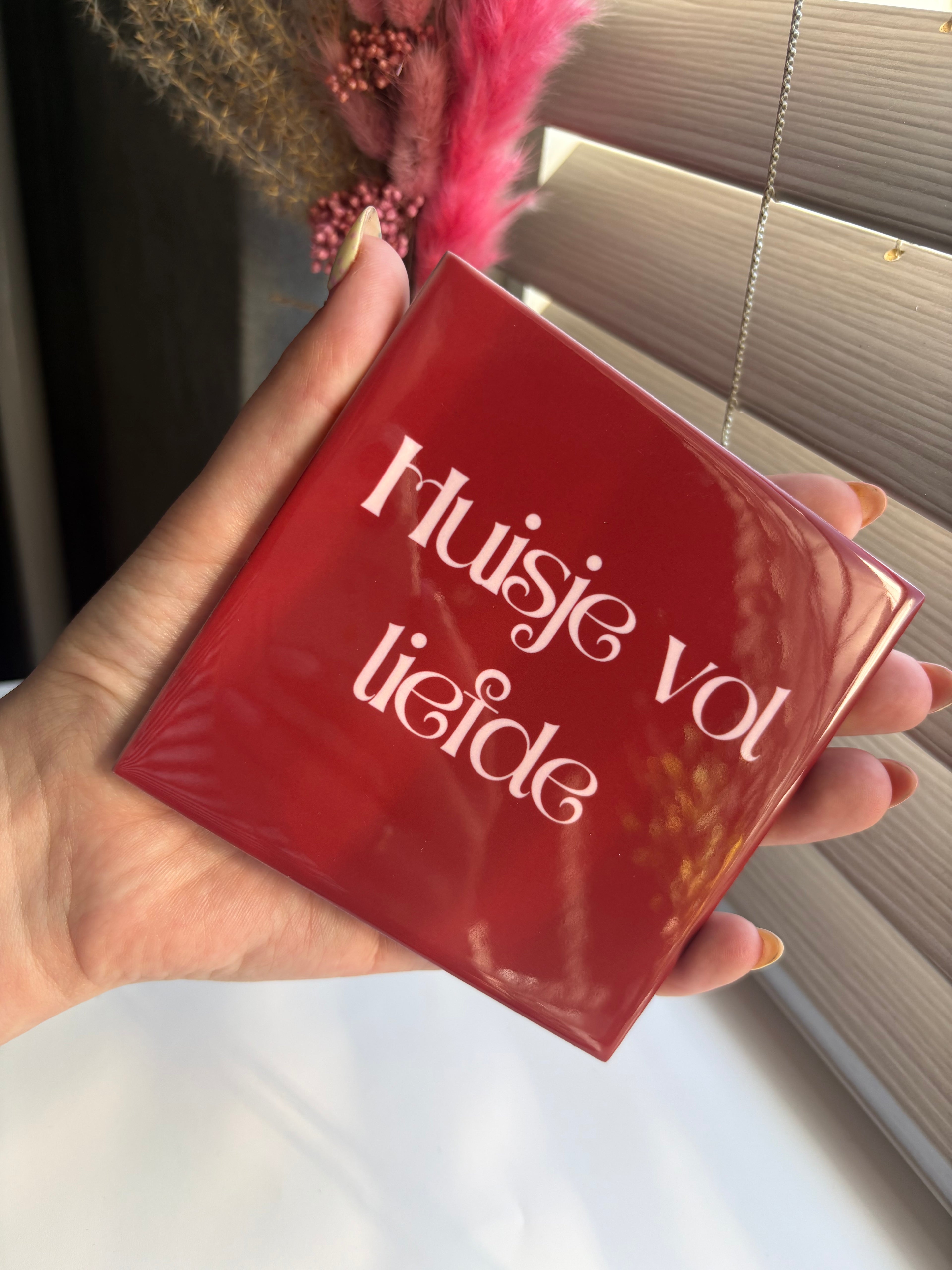 Tegeltje huisje vol liefde