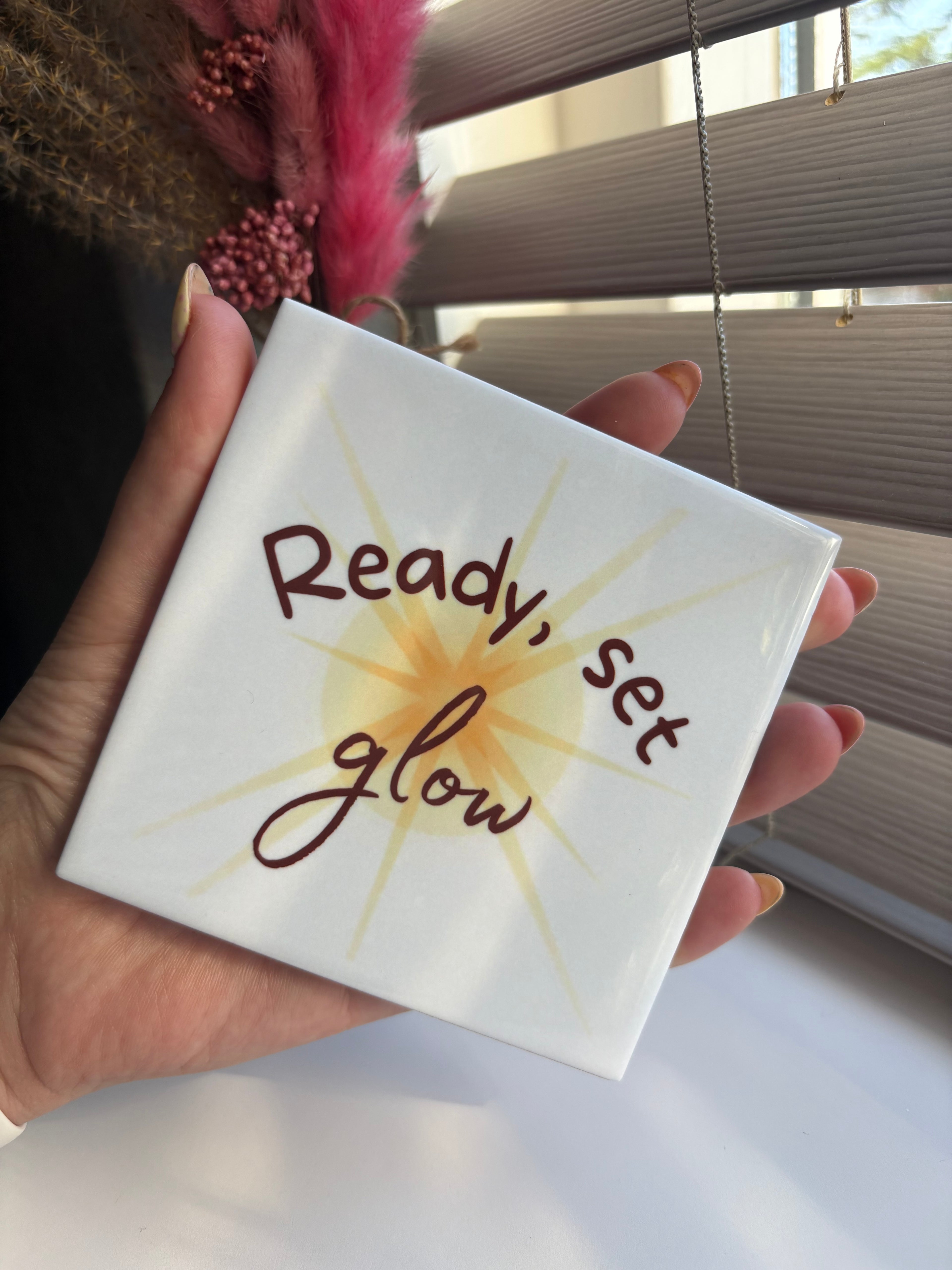 Tegeltje ready, set, glow