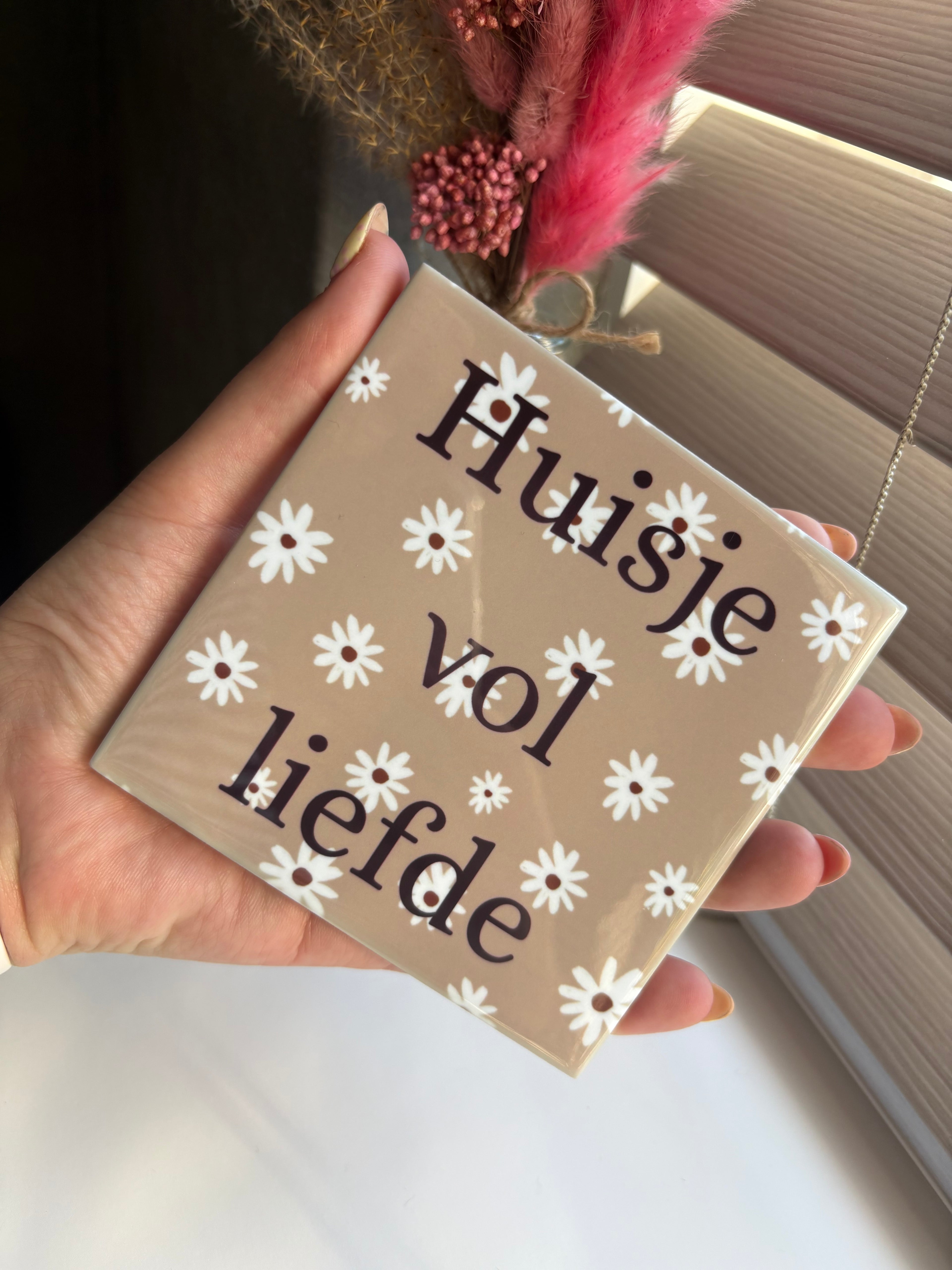 Tegeltje huisje vol liefde