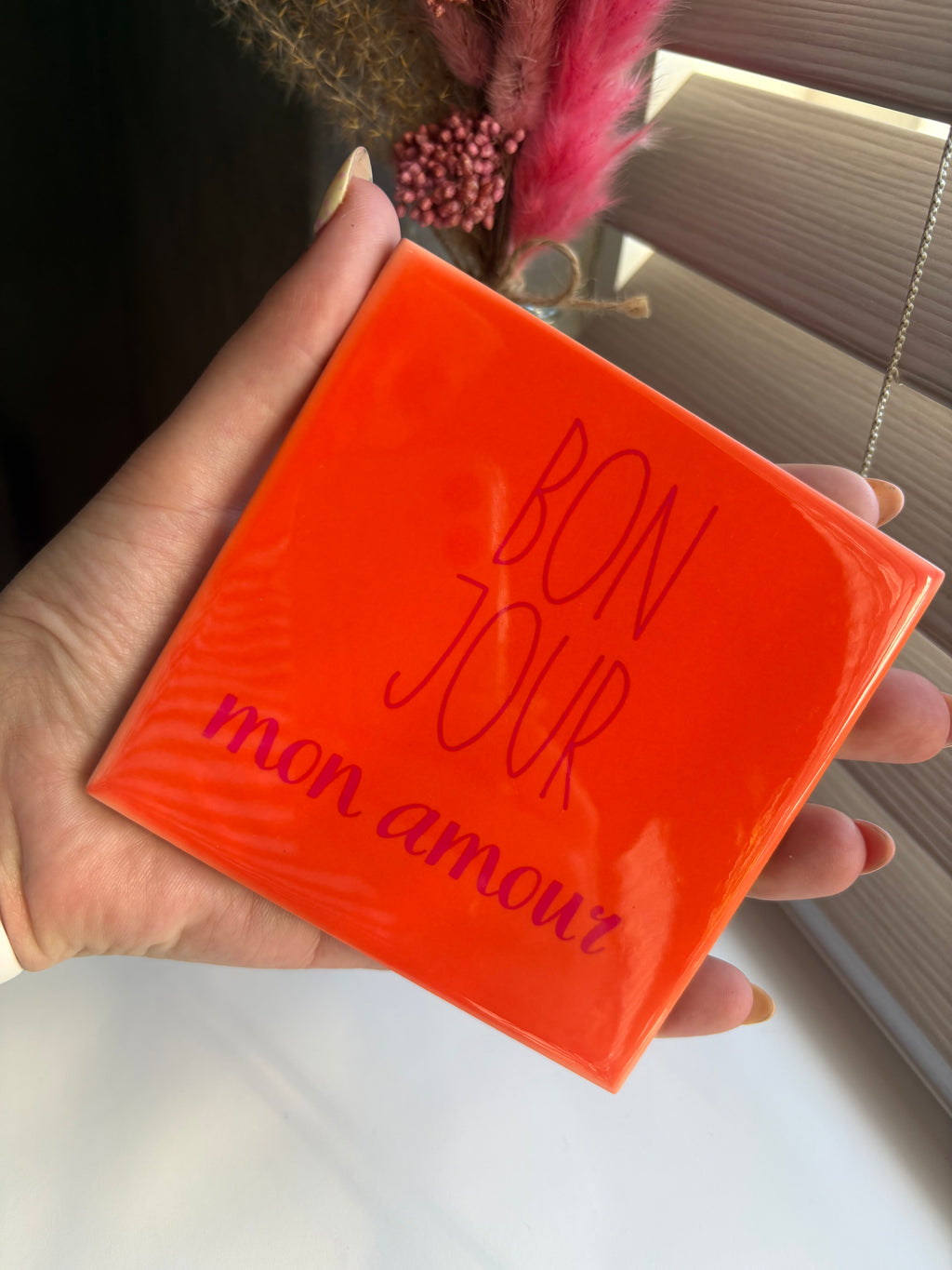 Tegeltje bon jour mon amour