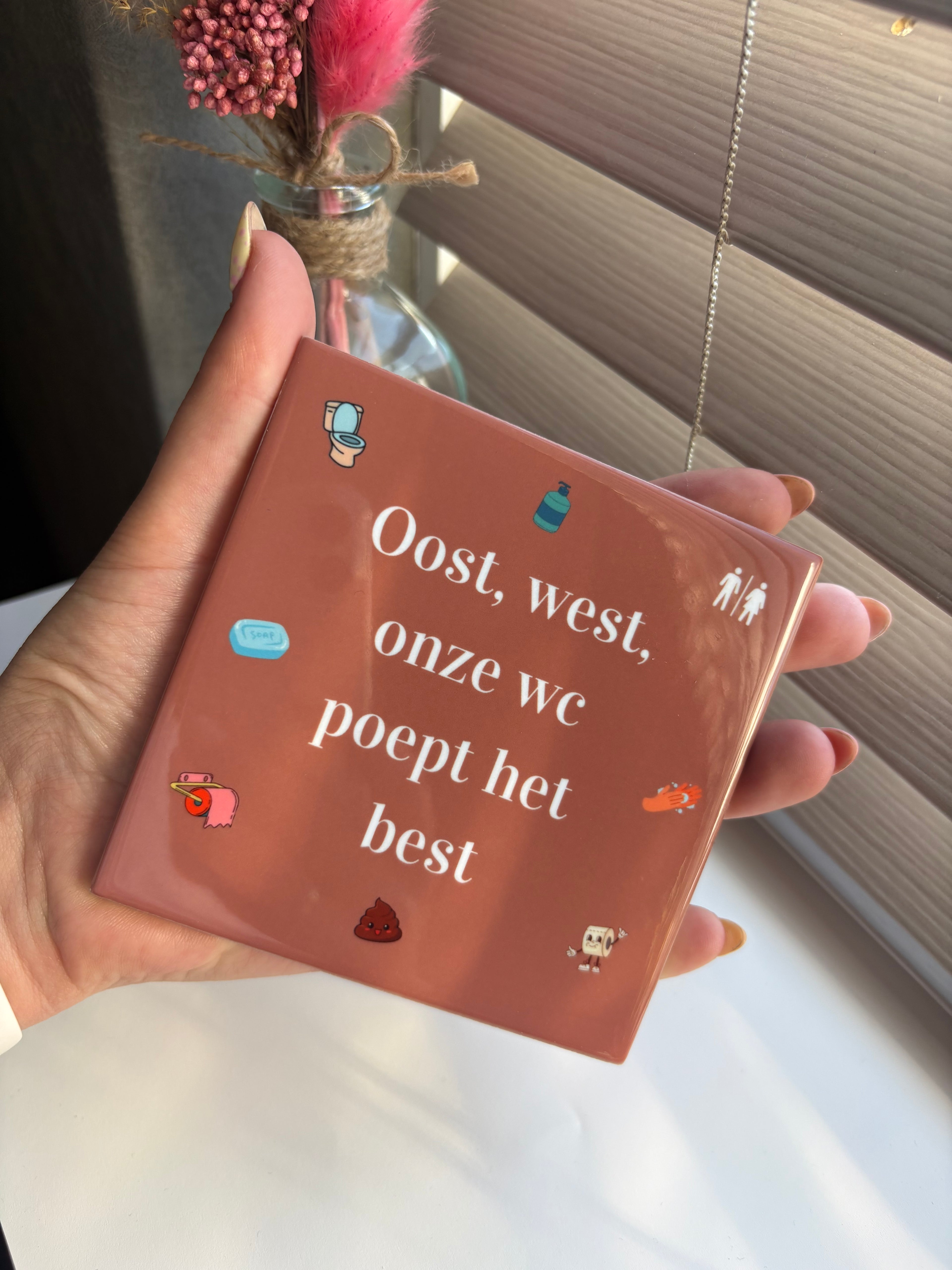 Tegeltje oost, west, onze wc poept het best