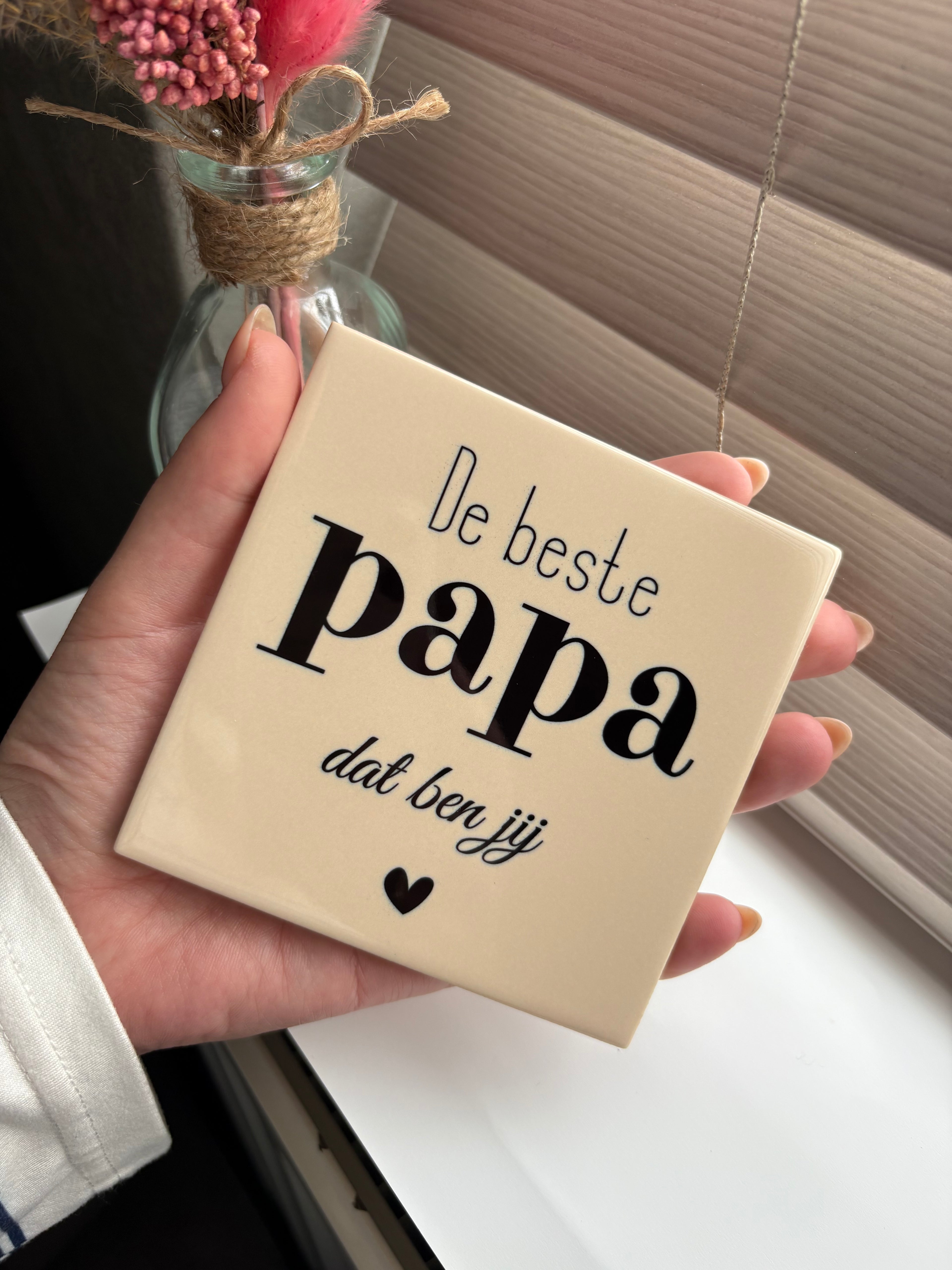 Tegeltje papa de beste dat ben jij