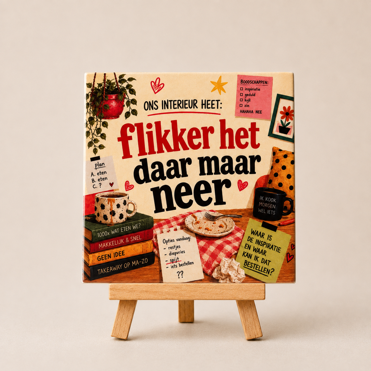 Tegeltje flikker het daar maar neer