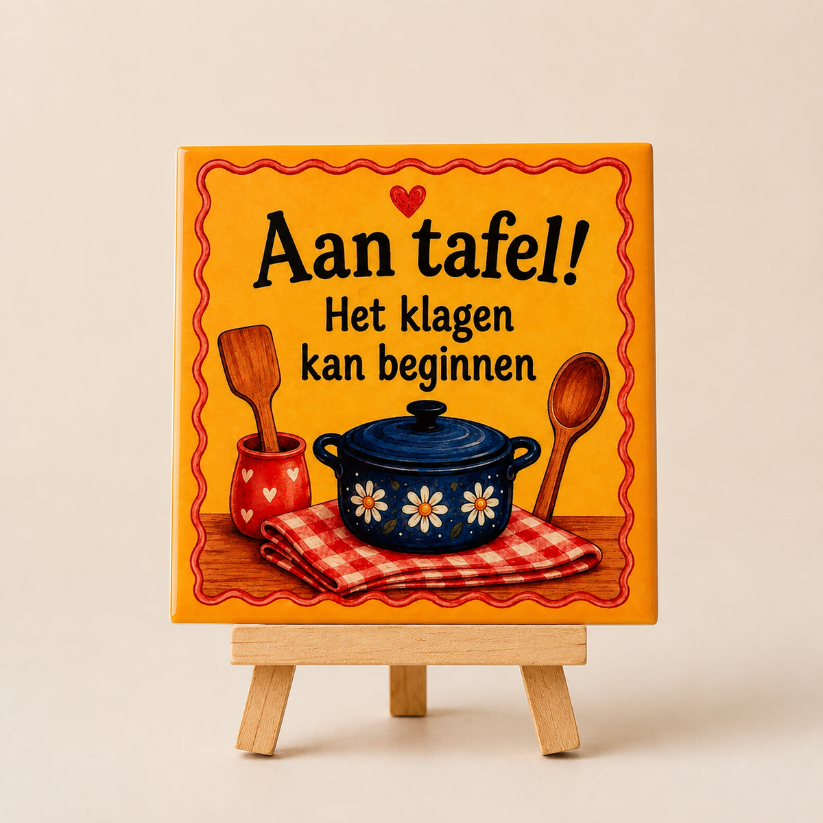 Tegeltje aan tafel!