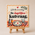 Tegeltje wat eten we vandaag? Olijfgroen