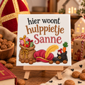Tegeltje hier woont hulppietje …