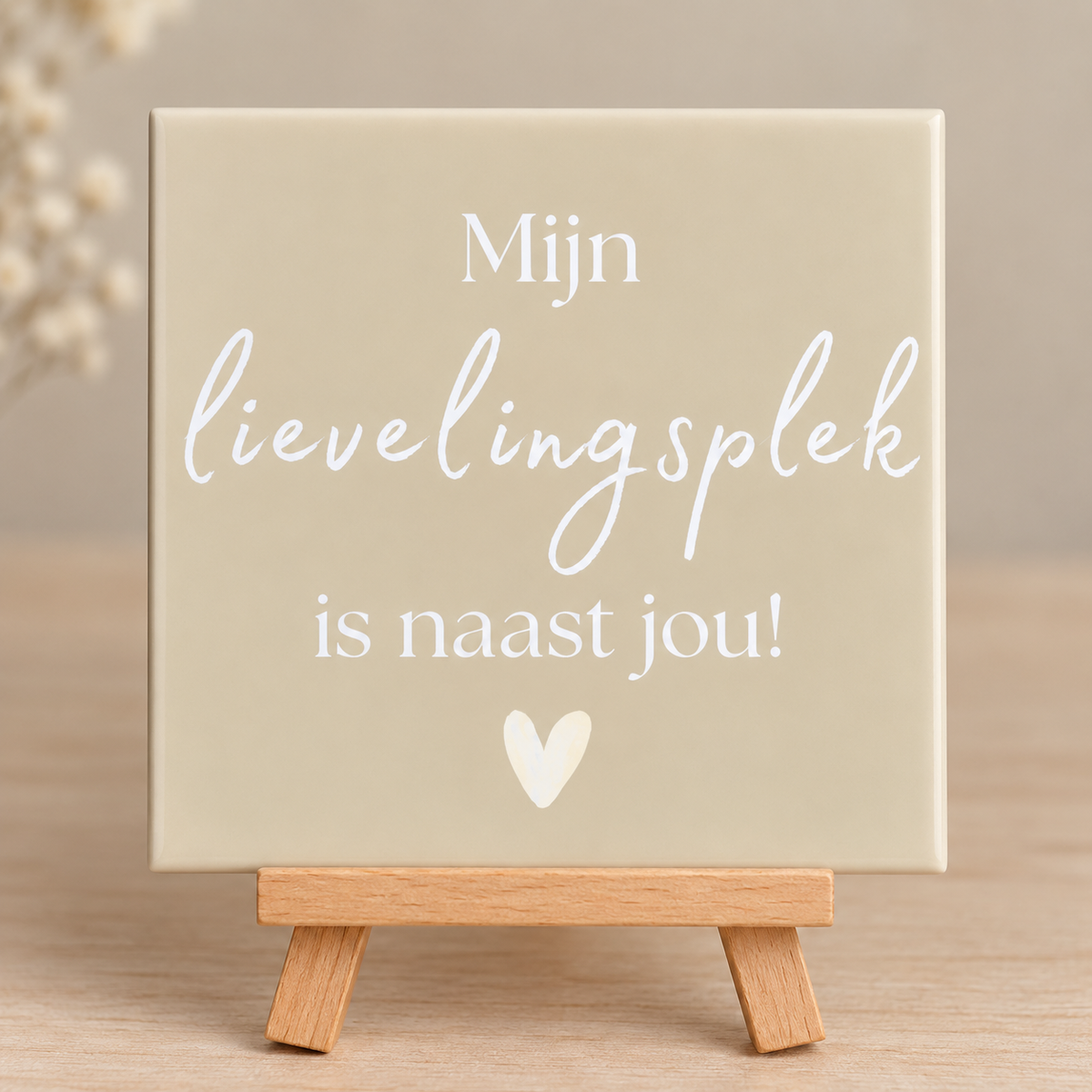 Tegeltje mijn lievelingsplek is naast jou!