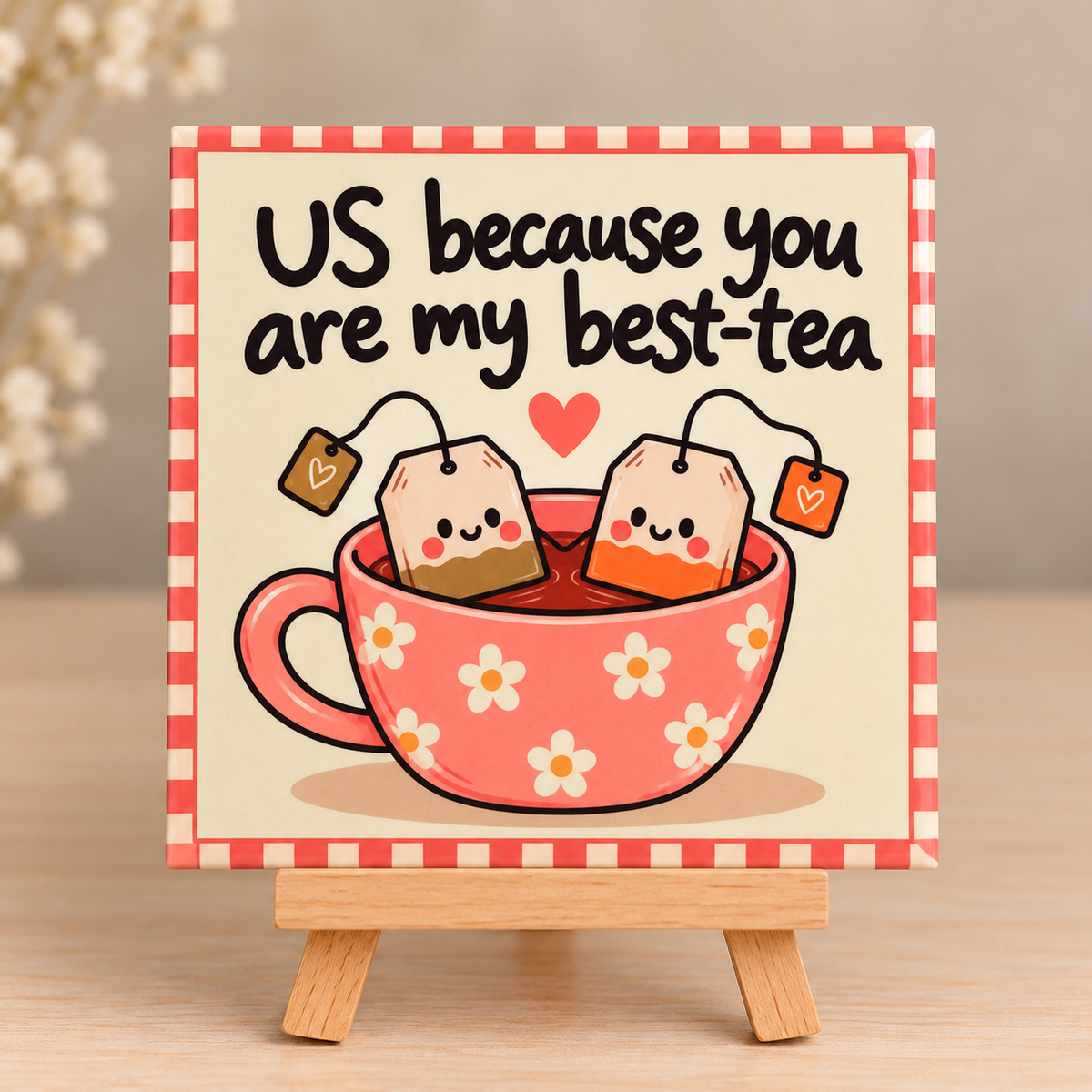 Tegeltje uw because you are my best-tea