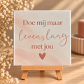 Tegeltje doe mij maar levenslang met jou marmer