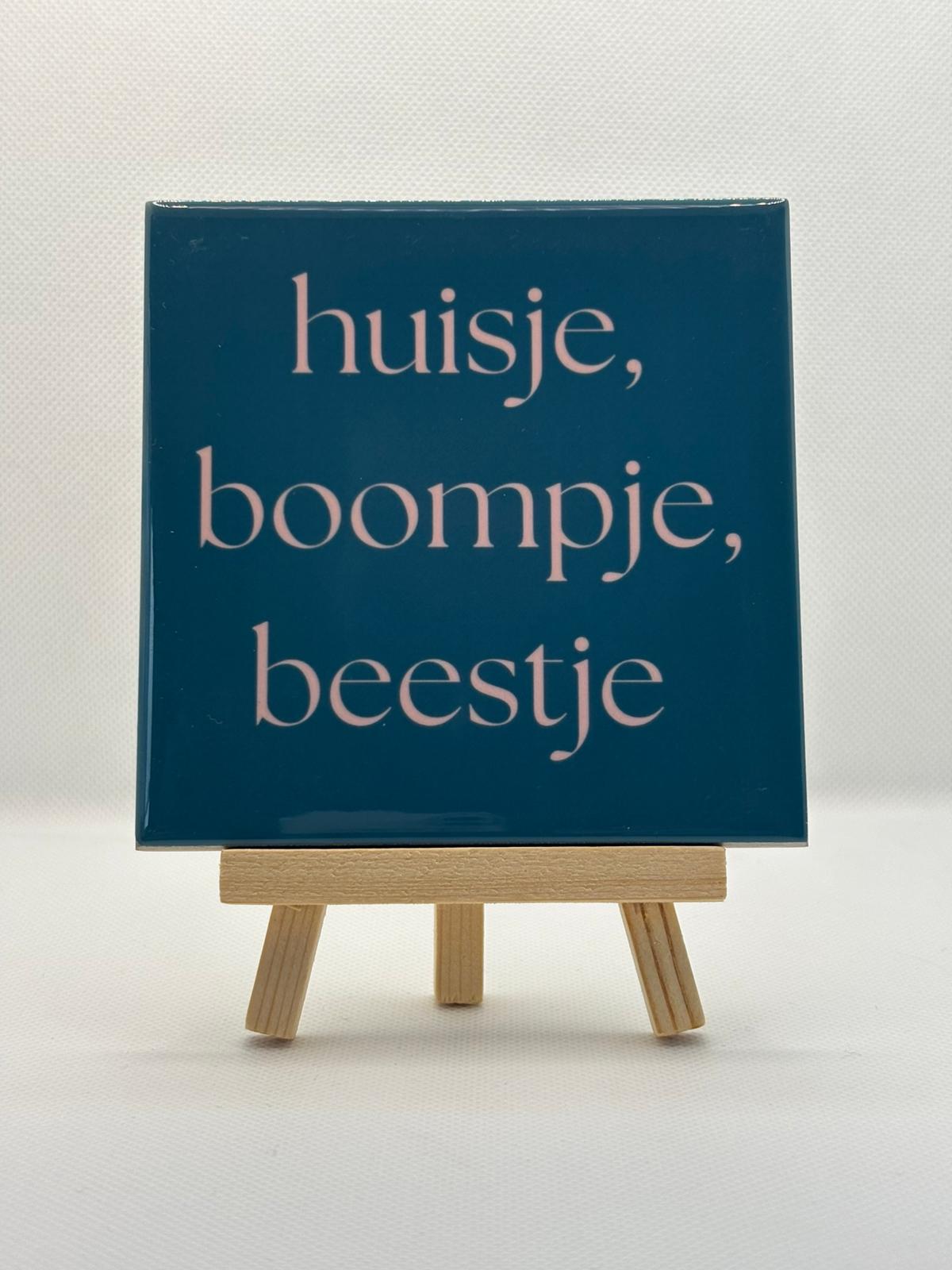 Tegeltje huisje, boompje, beestje
