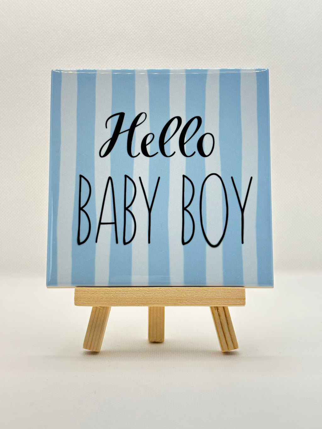 Tegeltje hello baby boy