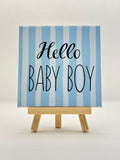 Tegeltje hello baby boy