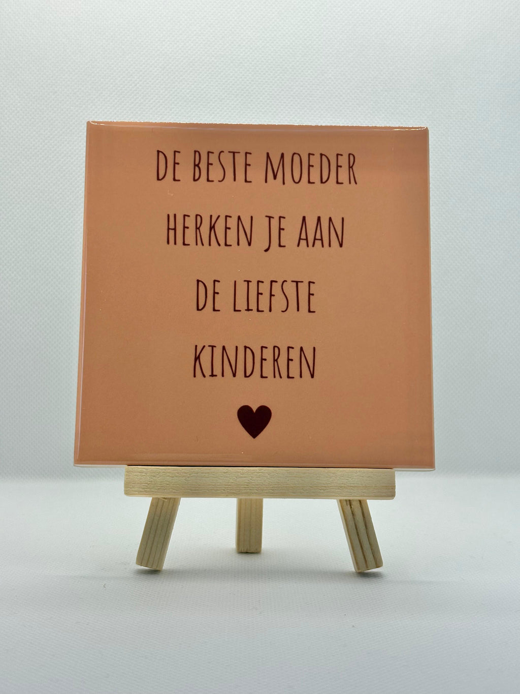 Tegeltje de beste moeder herken je aan de liefste kinderen.