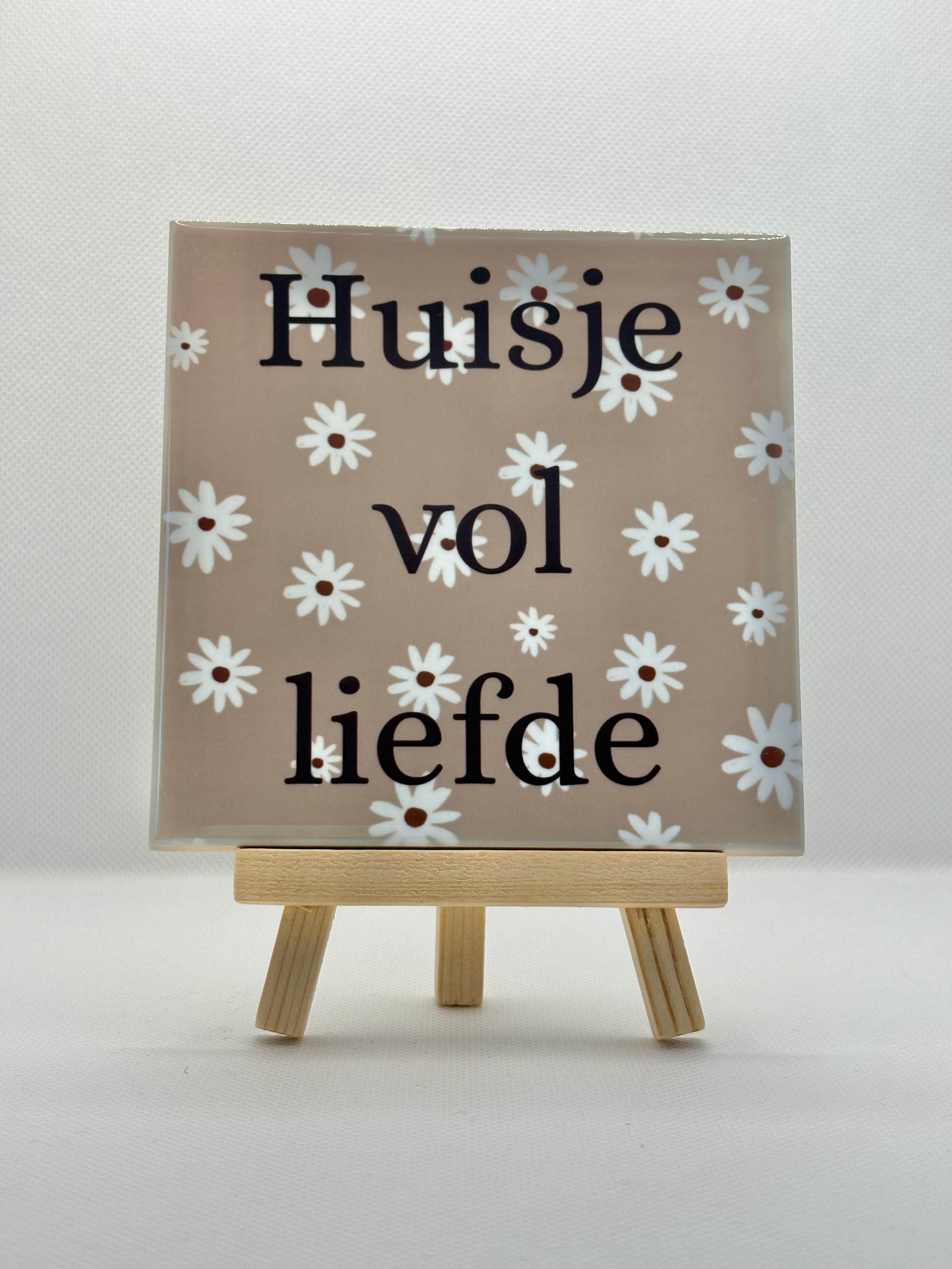 Tegeltje huisje vol liefde