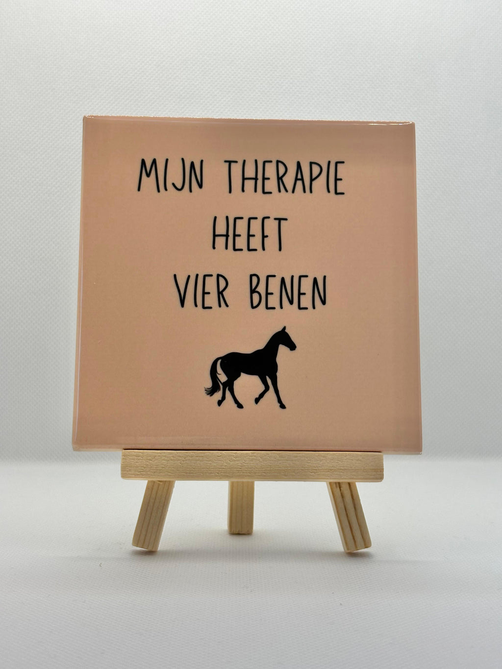 Tegeltje mijn therapie heeft vier benen
