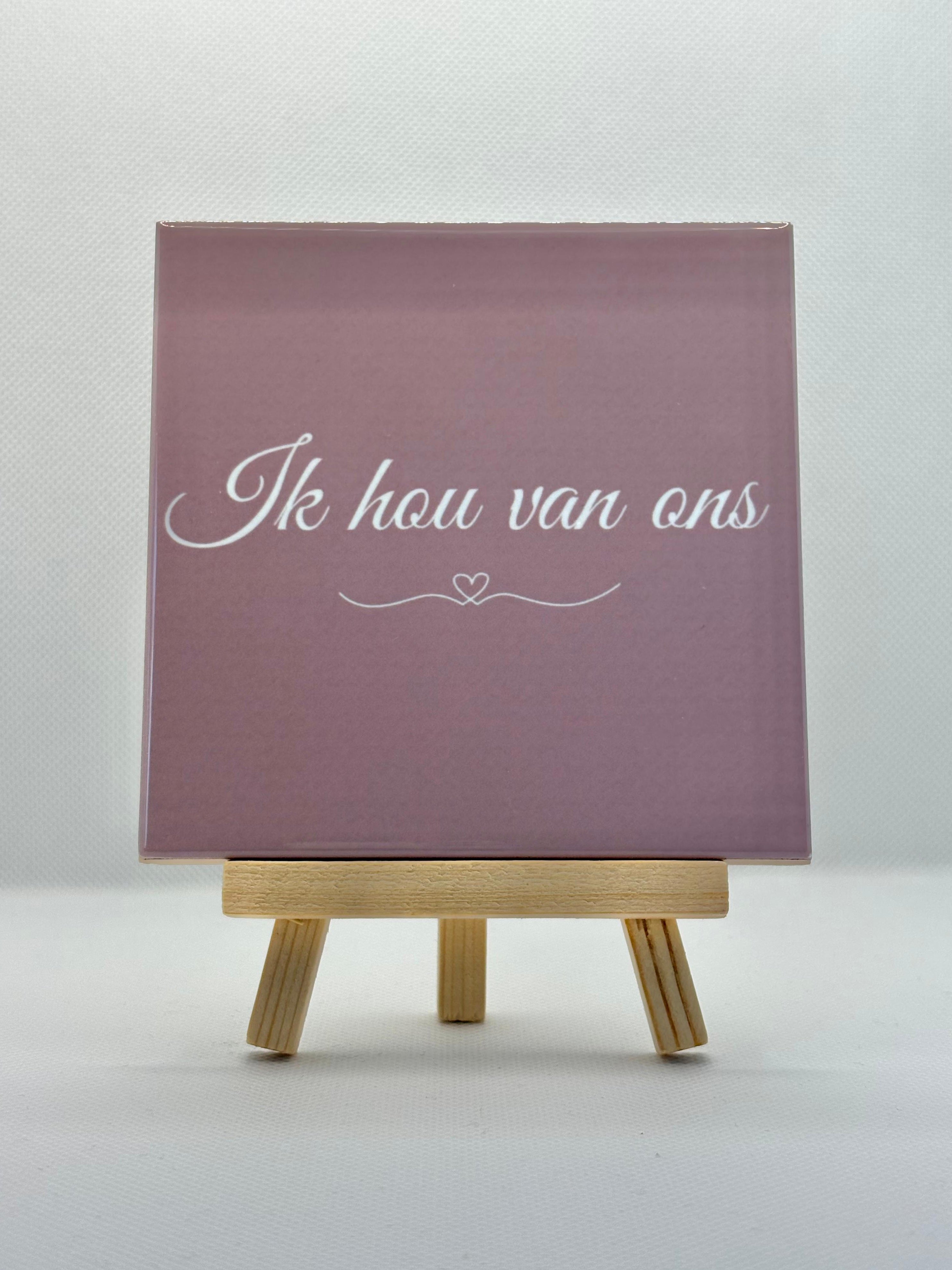 Tegeltje ik hou van ons