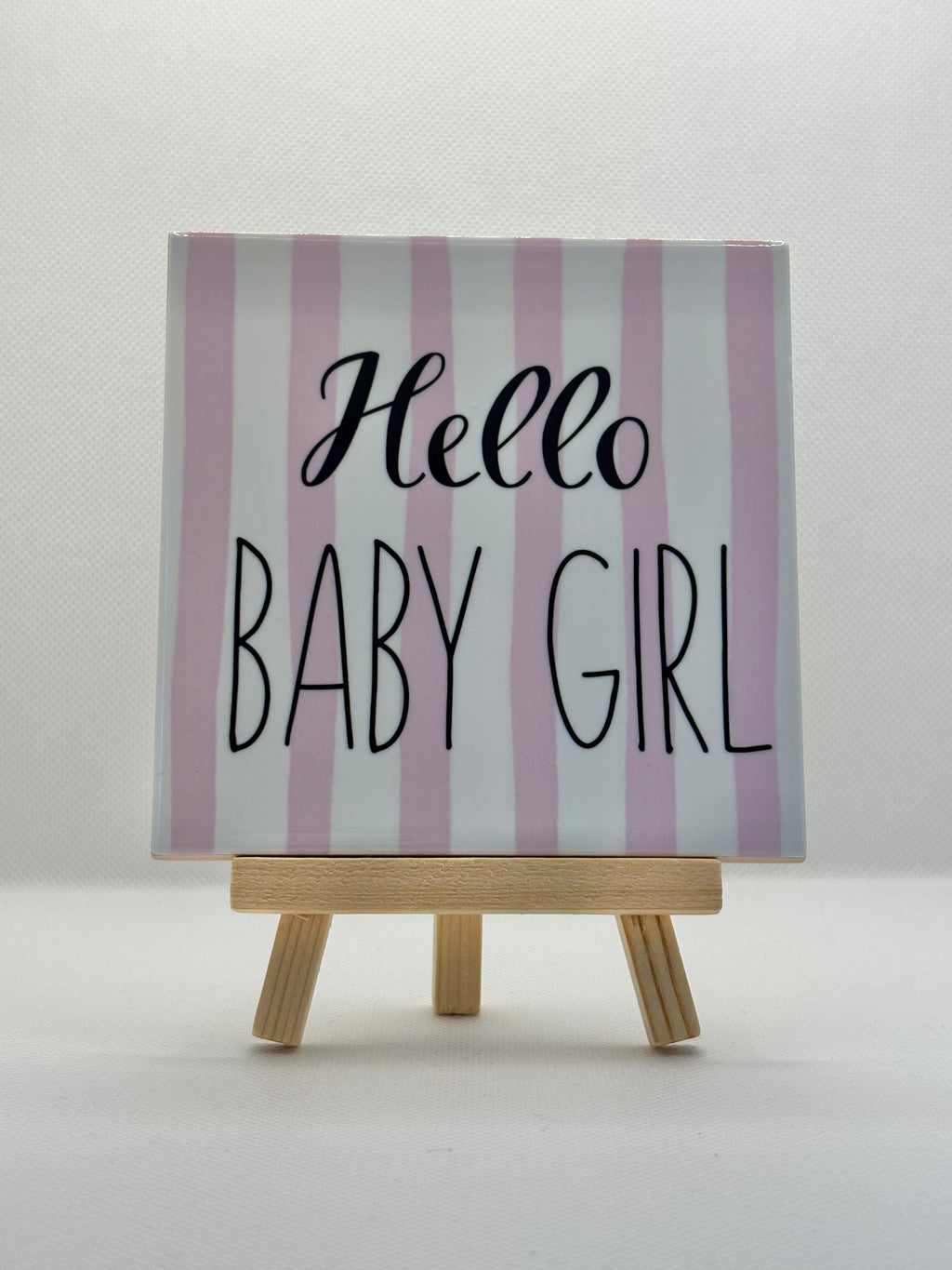 Tegeltje hello baby girl