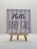 Tegeltje hello baby girl