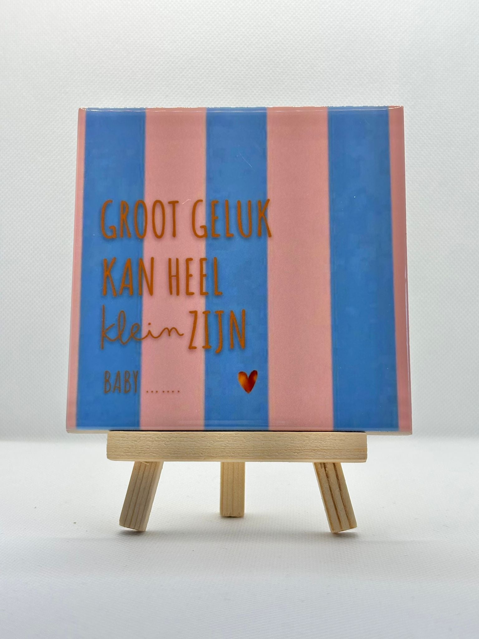 Tegeltje groot geluk kan heel klein zijn
