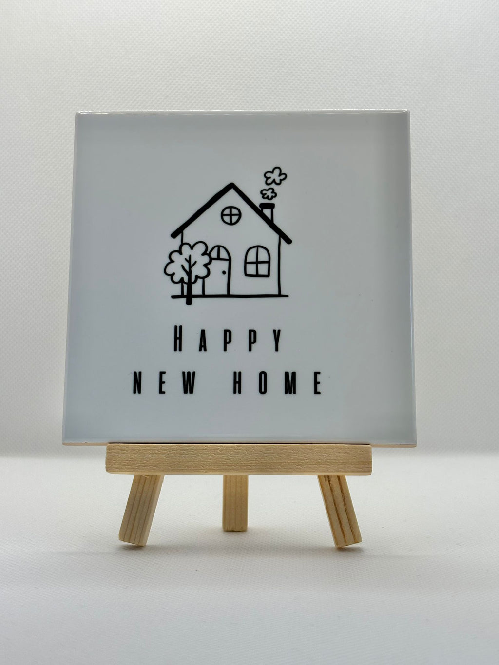 Tegeltje happy new home wit