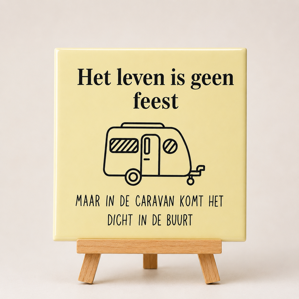 Tegeltje caravan