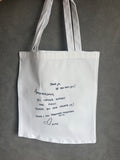 Canvas tasje met de tekst van Harry Styles