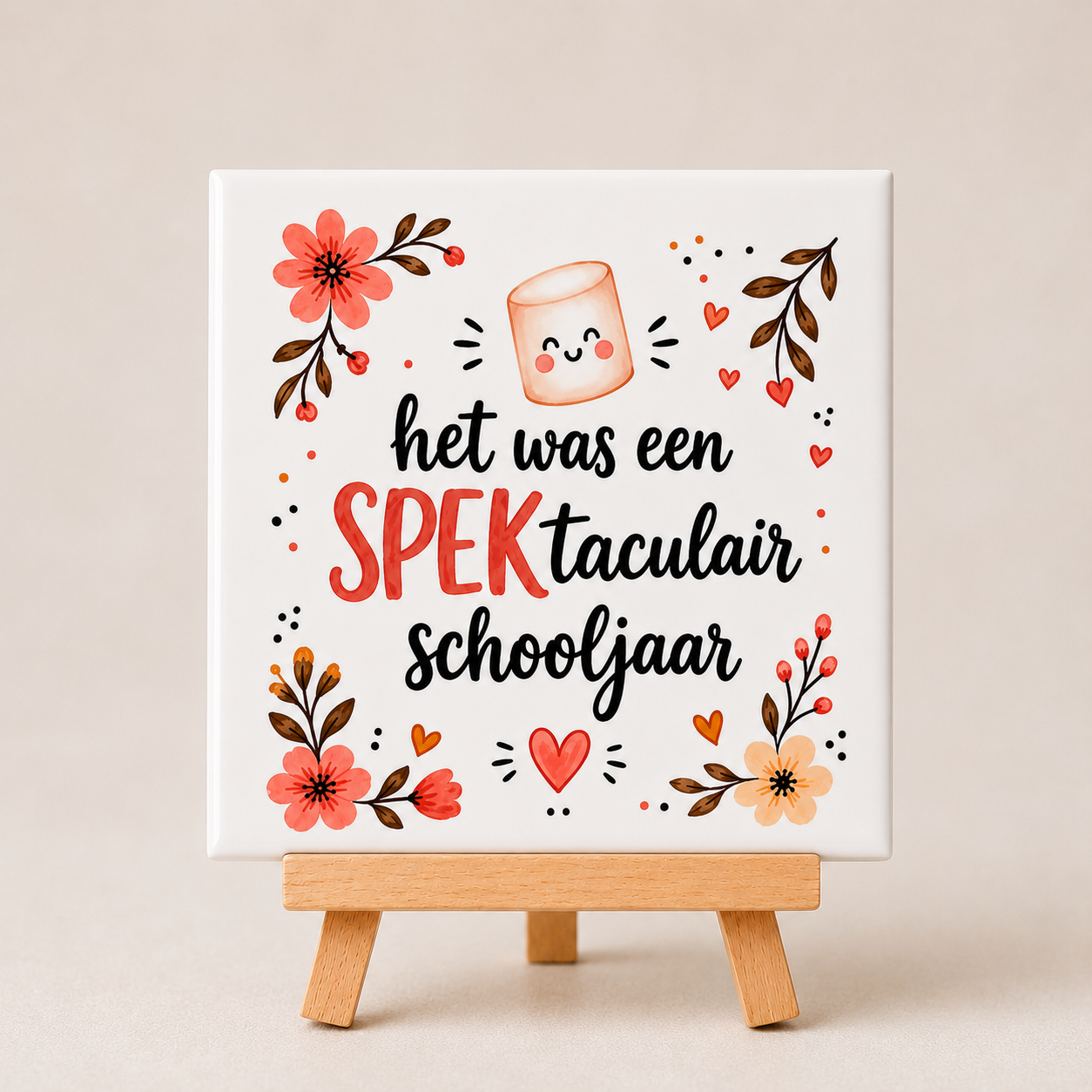 Tegeltje het was een SPEKtaculair schooljaar