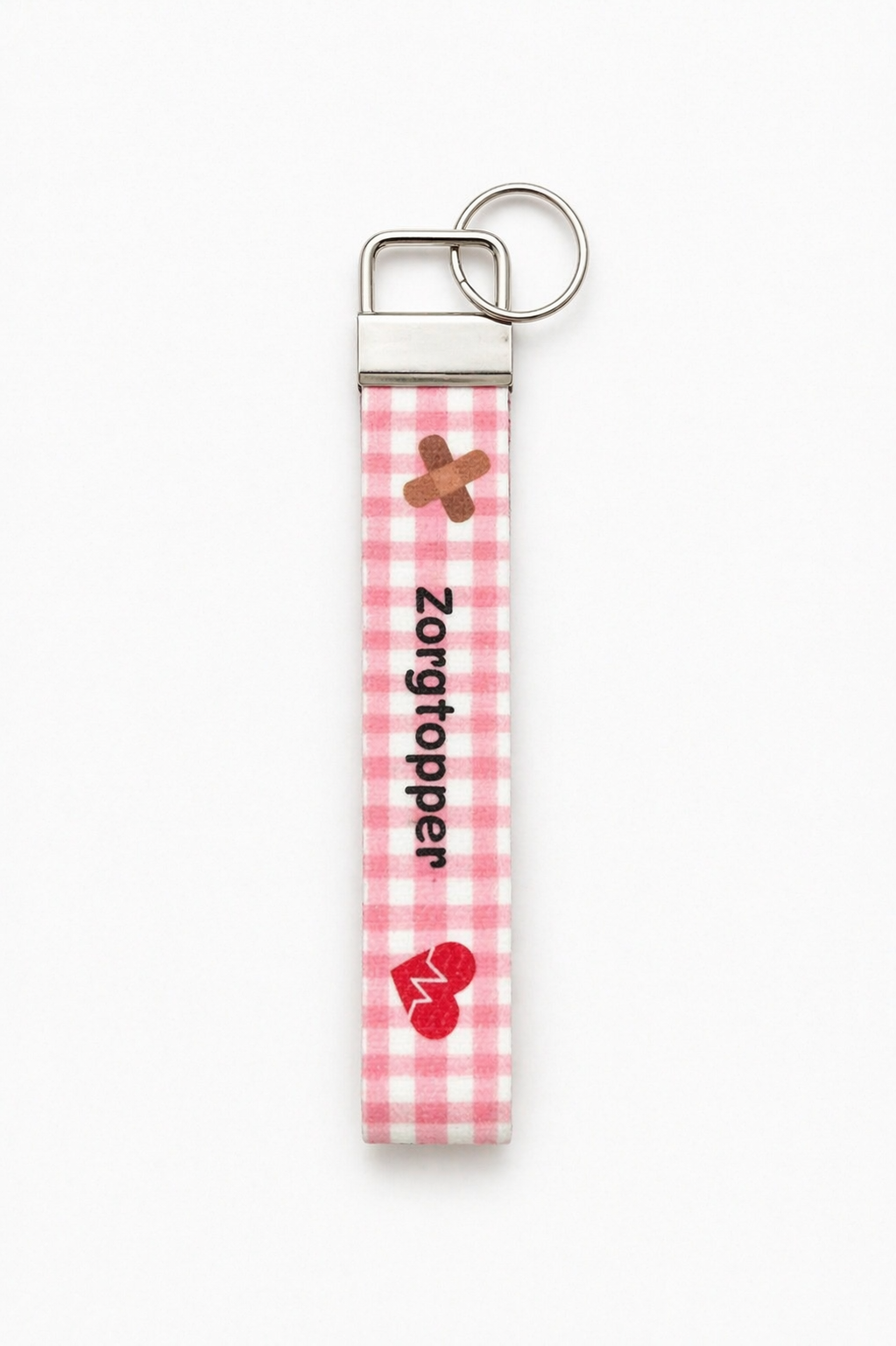 Sleutelhanger zorgtopper roze
