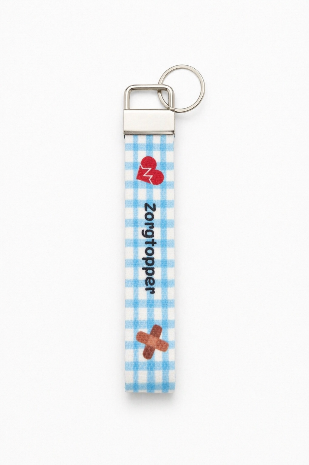 Sleutelhanger zorgtopper blauw